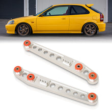 Load image into Gallery viewer, Honda Civic 1996-2000 Rear Lower Control Arms Polished with Red Bushings