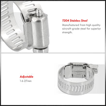 Load image into Gallery viewer, 1.0" Steel Adjustable Worm Drive Hose Clip Clamp