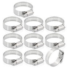 Load image into Gallery viewer, 1.7" Steel Adjustable Worm Drive Hose Clip Clamp