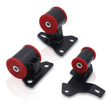 Load image into Gallery viewer, Honda Civic 1992-1995 / Del Sol 1993-1997 / Acura Integra 1994-2001 H Series H22 H23 Conversion Engine Motor Mount Black with Red Polyurethane Bushing