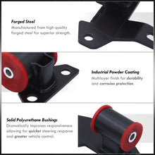 Load image into Gallery viewer, Honda Civic 1992-1995 / Del Sol 1993-1997 / Acura Integra 1994-2001 H Series H22 H23 Conversion Engine Motor Mount Black with Red Polyurethane Bushing