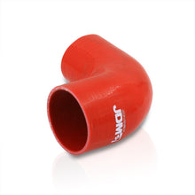 Load image into Gallery viewer, 2" to 2.5" 90 Degree Reducer Silicone Coupler Red