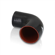 Load image into Gallery viewer, 2.75" to 3" 90 Degree Reducer Silicone Coupler Black
