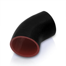 Load image into Gallery viewer, 4" 45 Degree Silicone Coupler Black