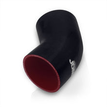 Load image into Gallery viewer, 3" 45 Degree Silicone Coupler Black