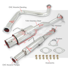 Load image into Gallery viewer, Honda Prelude SH 1997-2001 N1 Style Stainless Steel Catback Exhaust System (Piping: 2.25" / 58mm | Tip: 4.5")