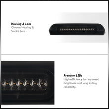 Load image into Gallery viewer, Dodge Ram 1500 2002-2008 / Dodge Ram 2500 3500 2003-2009 Strobe LED 3rd Brake Light Chrome Housing Smoke Len (Version 3)