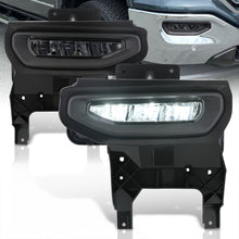 Load image into Gallery viewer, GMC Sierra 1500 2016-2018 Front LED Fog Lights Smoked Len (Includes Switch & Wiring Harness)