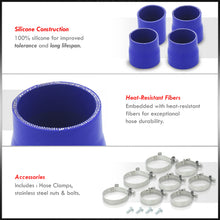 Load image into Gallery viewer, Mitsubishi Lancer EVO 7 8 9 2001-2007 Bolt-On Aluminum Polished Piping Kit + Blue Couplers