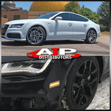 Load image into Gallery viewer, Audi A7 2012-2018 4 Piece Front Amber & Rear Red LED Side Marker Lights Clear Len