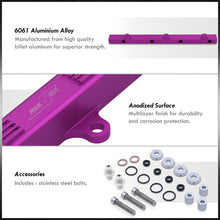Load image into Gallery viewer, Acura Honda B-Series B16 B17 B18 B20 Fuel Injector Rail Purple