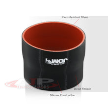 Load image into Gallery viewer, 3.75" to 4" Straight Reducer Silicone Coupler Black
