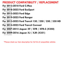 Load image into Gallery viewer, Ford C-Max 2013-2018 / Edge 2015-2018 / Ecosport 2018-2022 / Ranger 2019-2023 / Transit 2015-2023 / Jaguar XJ X351 2009-2016 / Jaguar XF X250 2007-2015 White SMD LED License Plate Lights Clear Len