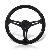 Load image into Gallery viewer, Universal 350mm Wood Grain Style Aluminum Steering Wheel Black Center Black Wood