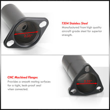 Load image into Gallery viewer, Acura Honda 2.5" 3 Piece Adjustable Stainless Steel Test Pipe Black