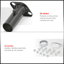 Load image into Gallery viewer, Acura Honda 2.5" 3 Piece Adjustable Stainless Steel Test Pipe Black