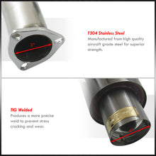 Load image into Gallery viewer, Honda Civic SI Coupe 2006-2011 N1 Style Stainless Steel Catback Exhaust System Gunmetal (Piping: 3.0" / 76mm | Tip: 4.5")