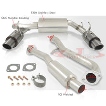 Load image into Gallery viewer, Infiniti G35 Coupe 2003-2007 Dual Tip Stainless Steel Catback Exhaust System Gunmetal (Piping: 2.5" / 65mm | Tip: 3.5")