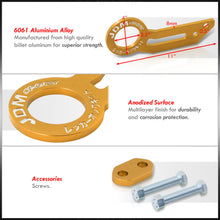 Load image into Gallery viewer, JDM Sport Universal Rear Tow Hook Kit Gold