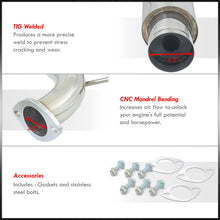 Load image into Gallery viewer, Acura Integra Hatchback GS LS RS 1990-1993 Stainless Steel Catback Exhaust System (Piping: 2.5" / 65mm | Tip: 4.5")