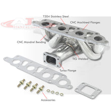 Load image into Gallery viewer, Ford Focus 2000-2004 / Escape 2001-2004 / Mazda Tribute 2001-2004 2.0L Zetec T25 Ram Horn Stainless Steel Turbo Manifold