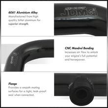 Load image into Gallery viewer, 2.5 inch 90 Degree pipe with SQV / SSQV Flange Black