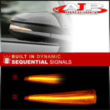 Load image into Gallery viewer, Toyota 4Runner 2014-2021 / RAV4 2013-2018 Front Amber Sequential LED Side Mirror Signal Marker Lights Clear Len