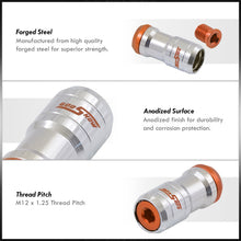 Load image into Gallery viewer, God Snow Lug Nuts M12 x1.25mm Thread pitch Chrome Body Orange Trim (20 Piece +1 Key)