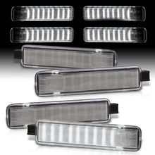 Load image into Gallery viewer, Chevrolet Silverado 1999-2006 / C/K 1997-2000 / Suburban Tahoe 1995-2006 / Cadillac Escalade 1999-2006 / GMC Sierra 1999-2006 / Yukon XL 1995-2006 / Hummer H2 2003-2009 4-Piece Left & Right Interior White SMD LED Door Courtesy Lights Clear Lens