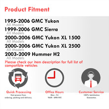 Load image into Gallery viewer, Chevrolet Silverado 1999-2006 / C/K 1997-2000 / Suburban Tahoe 1995-2006 / Cadillac Escalade 1999-2006 / GMC Sierra 1999-2006 / Yukon XL 1995-2006 / Hummer H2 2003-2009 4-Piece Left & Right Interior White SMD LED Door Courtesy Lights Clear Lens