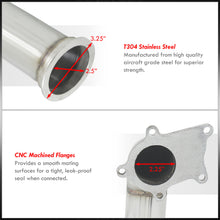 Load image into Gallery viewer, Acura Integra 1990-2001 / Honda Civic 1988-2000 / CRX 1988-1991 / Del Sol 1993-1997 2.5" T3/T4 Turbo Downpipe (Driverside Exit)