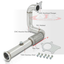 Load image into Gallery viewer, Acura Integra 1990-2001 / Honda Civic 1988-2000 / CRX 1988-1991 / Del Sol 1993-1997 2.5" T3/T4 Turbo Downpipe (Driverside Exit)