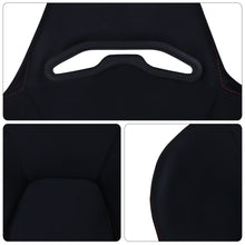 Load image into Gallery viewer, Universal K700 Reclinable Seats + Sliders Black Cloth with Red Stitching