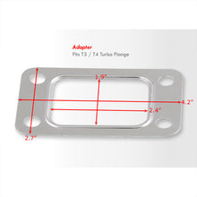 Load image into Gallery viewer, Universal 4 Bolt T3 / T4 Aluminum Turbo Manifold Gasket