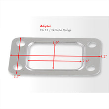 Load image into Gallery viewer, Universal 4 Bolt T3 / T4 Aluminum Turbo Manifold Gasket
