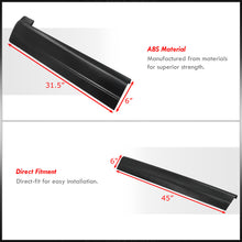 Load image into Gallery viewer, Chevrolet Silverado 1999-2006 / GMC Sierra 1999-2006 Rocker Panel Protector Guard Cover Trim Black (Full 4 Door Extended Cab Models Only)