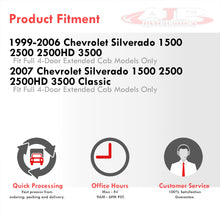 Load image into Gallery viewer, Chevrolet Silverado 1999-2006 / GMC Sierra 1999-2006 Rocker Panel Protector Guard Cover Trim Black (Full 4 Door Extended Cab Models Only)