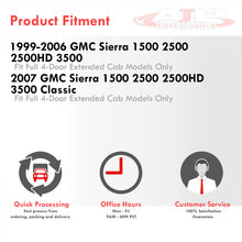 Load image into Gallery viewer, Chevrolet Silverado 1999-2006 / GMC Sierra 1999-2006 Rocker Panel Protector Guard Cover Trim Black (Full 4 Door Extended Cab Models Only)