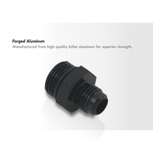 Load image into Gallery viewer, ORB-8 O-ring Boss AN6 6AN to AN6 6AN Male Adapter Fitting Black