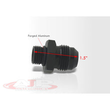 Load image into Gallery viewer, ORB-8 O-ring Boss AN6 6AN to AN6 6AN Male Adapter Fitting Black
