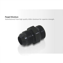 Load image into Gallery viewer, ORB-8 O-ring Boss AN8 8AN to AN8 8AN Male Adapter Fitting Black