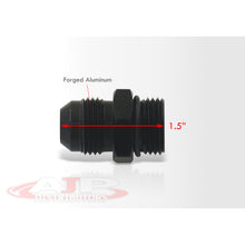 Load image into Gallery viewer, ORB-8 O-ring Boss AN8 8AN to AN8 8AN Male Adapter Fitting Black
