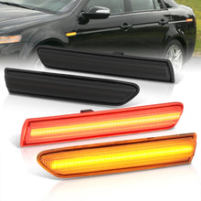 Load image into Gallery viewer, Acura TL 2004-2008 4 Piece Front Amber &amp; Rear Red LED Side Marker Lights Smoke Len (Not Compatible On Type-S Models)
