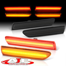 Load image into Gallery viewer, Acura TL 2004-2008 4 Piece Front Amber & Rear Red LED Side Marker Lights Smoke Len (Not Compatible On Type-S Models)