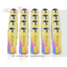 Load image into Gallery viewer, God Snow Extended Lug Nuts M12 x1.25mm Thread pitch 3 Stripe Open End Neo Chrome (20 Piece) (discountine)