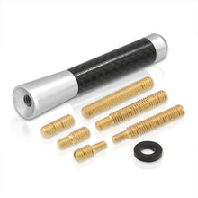 Load image into Gallery viewer, Universal 3" Car Antenna Carbon Fiber / Silver