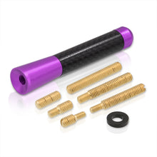Load image into Gallery viewer, Universal 3" Car Antenna Carbon Fiber / Purple