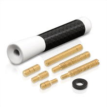 Load image into Gallery viewer, Universal 3" Car Antenna Carbon Fiber / White