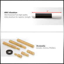 Load image into Gallery viewer, Universal 3" Car Antenna Carbon Fiber / White