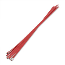 Load image into Gallery viewer, (5 Pack) 12" Zip Ties Stainless Steel Red